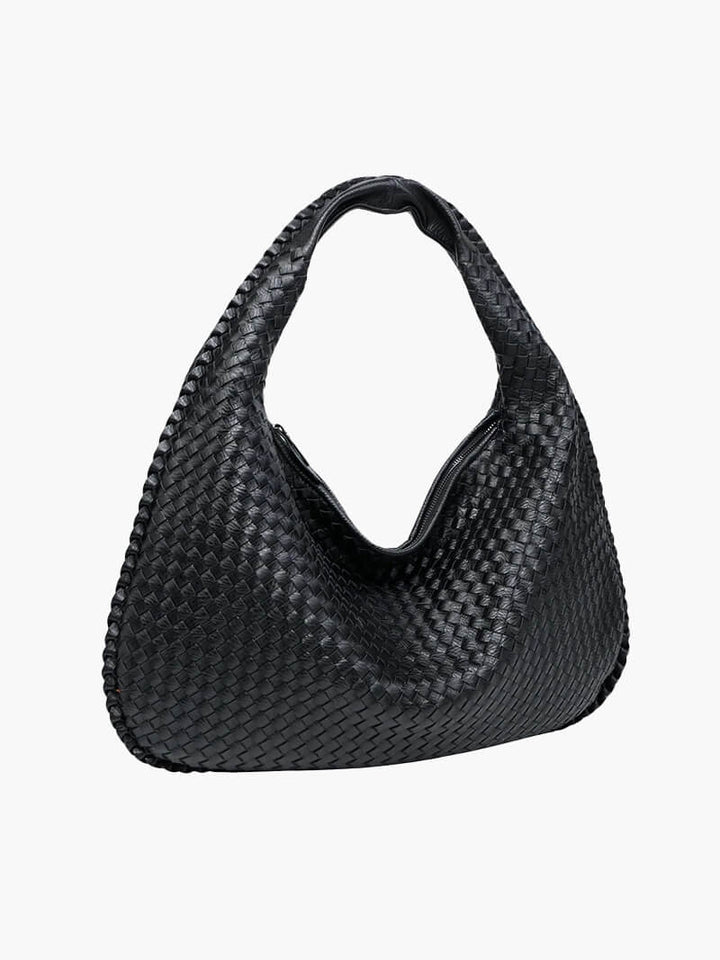 Charlyne | Large Braided Hobo Bag