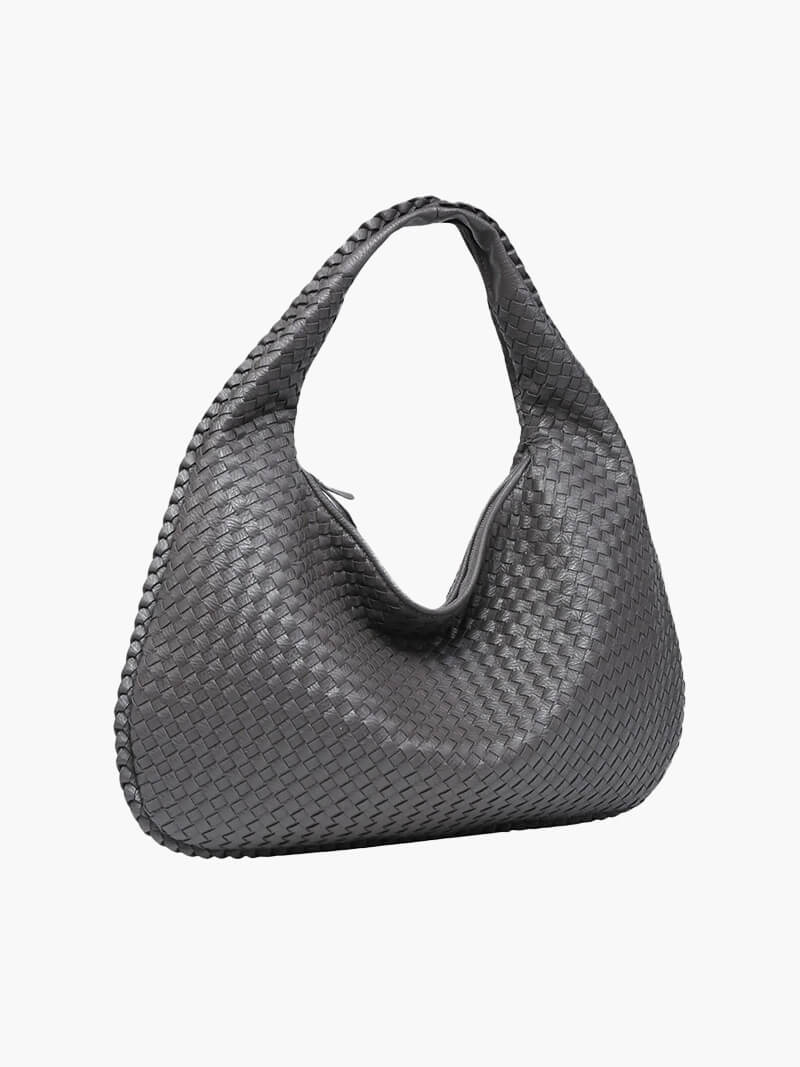 Charlyne | Large Braided Hobo Bag