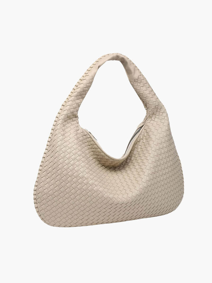 Charlyne | Large Braided Hobo Bag