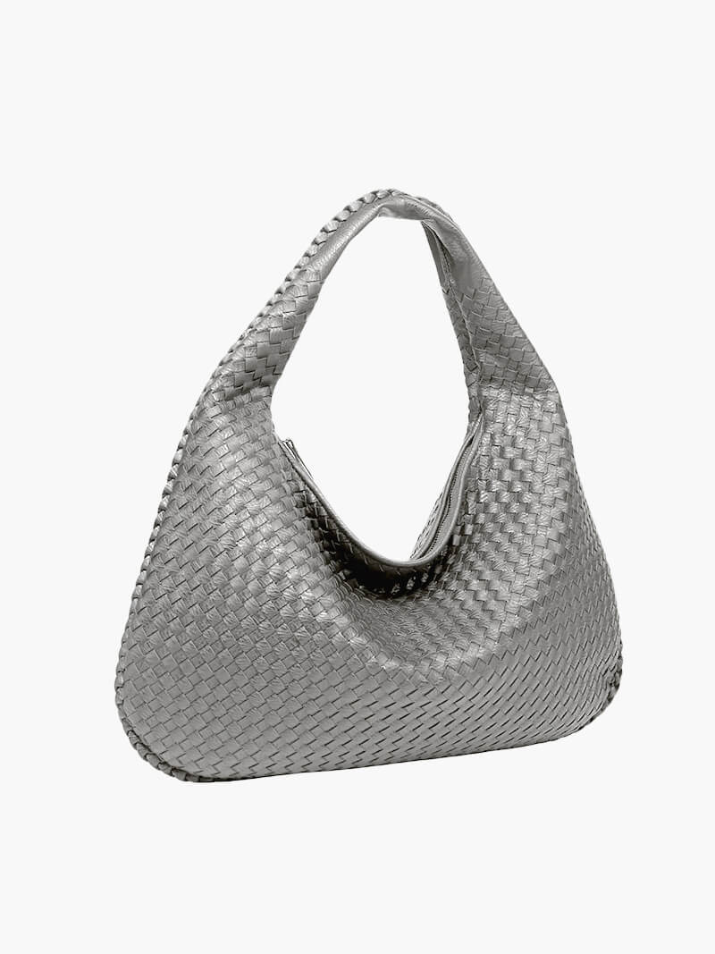 Charlyne | Large Braided Hobo Bag