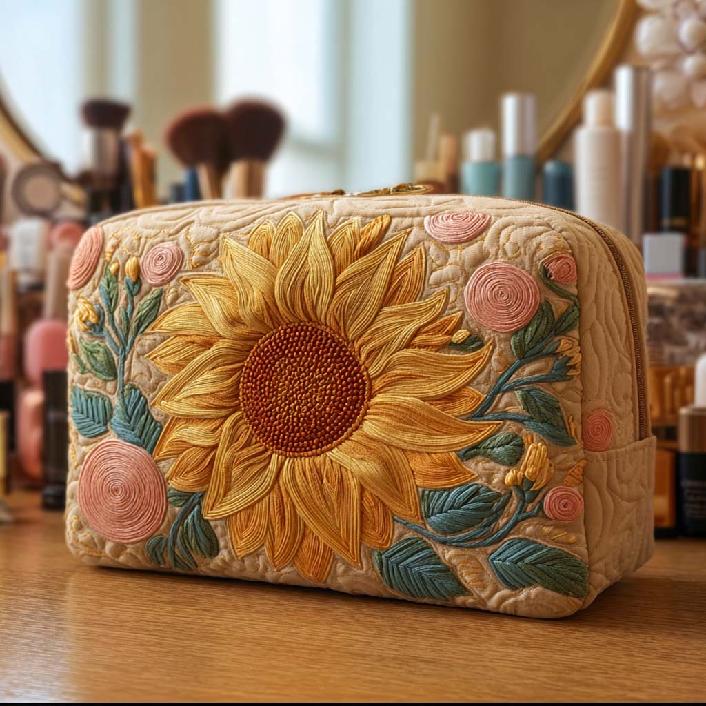 Ilsa | Gentle Sun Quilted Cosmetic Bag