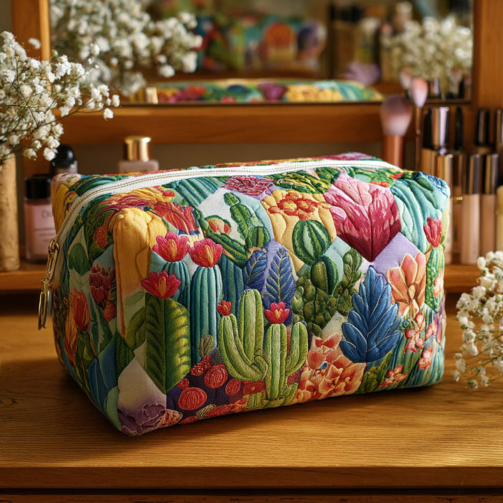 Meadow Bloom | Quilted Makeup Bag