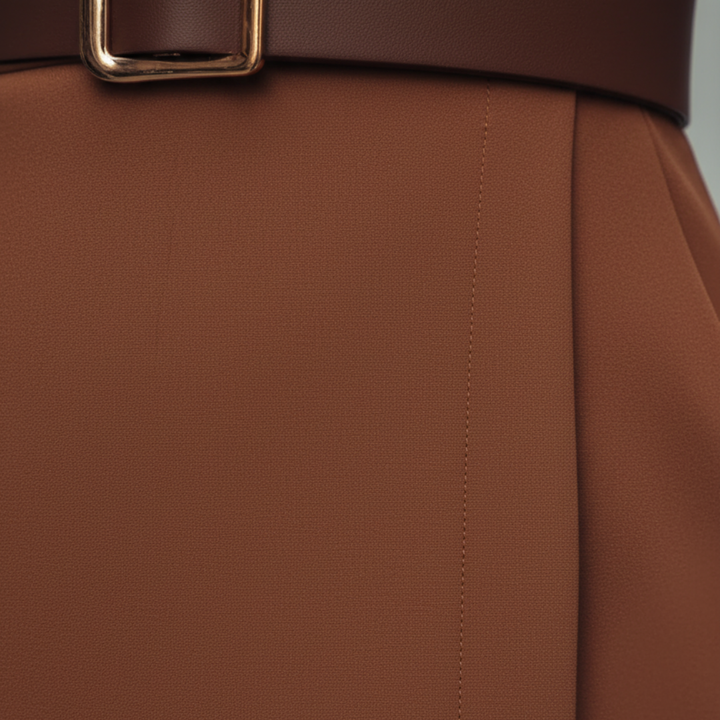The Valeria Belted Midi Dress