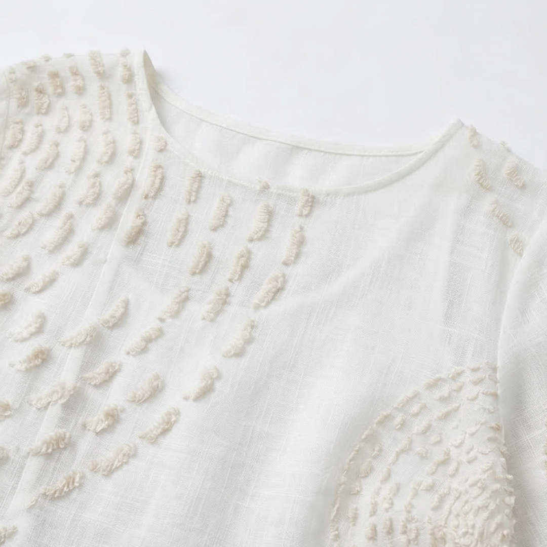Embroidered Casual Women's Dress.