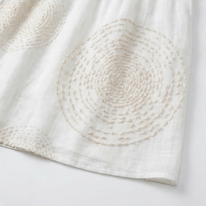 Embroidered Casual Women's Dress.