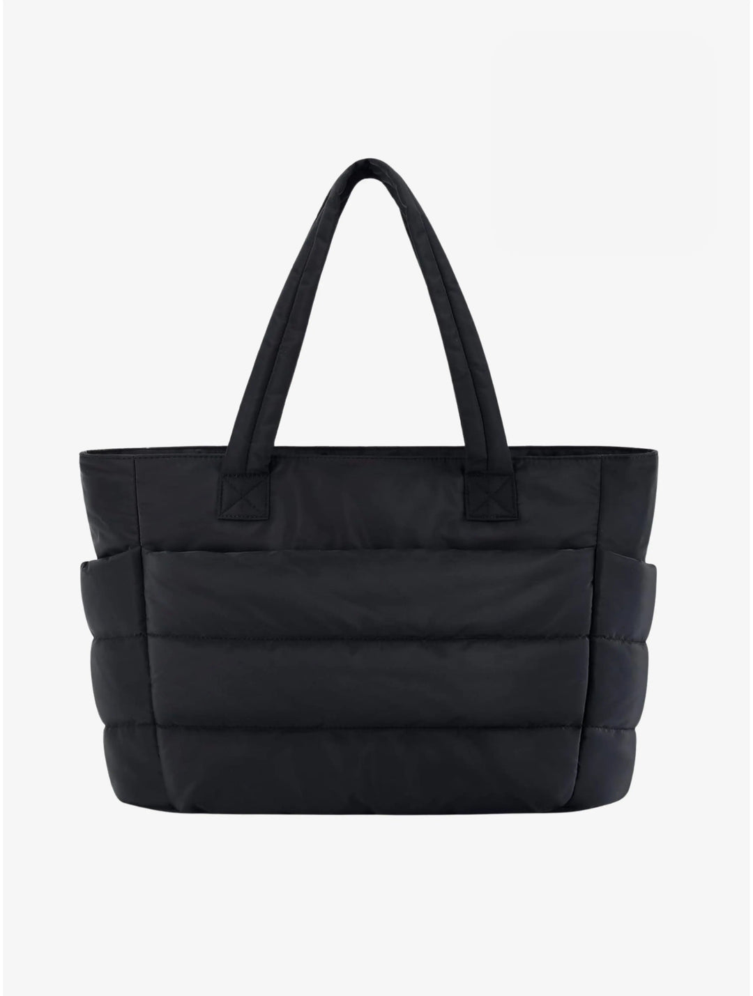 Lily | Padded Panel Quilted Tote Bag with Side Pockets