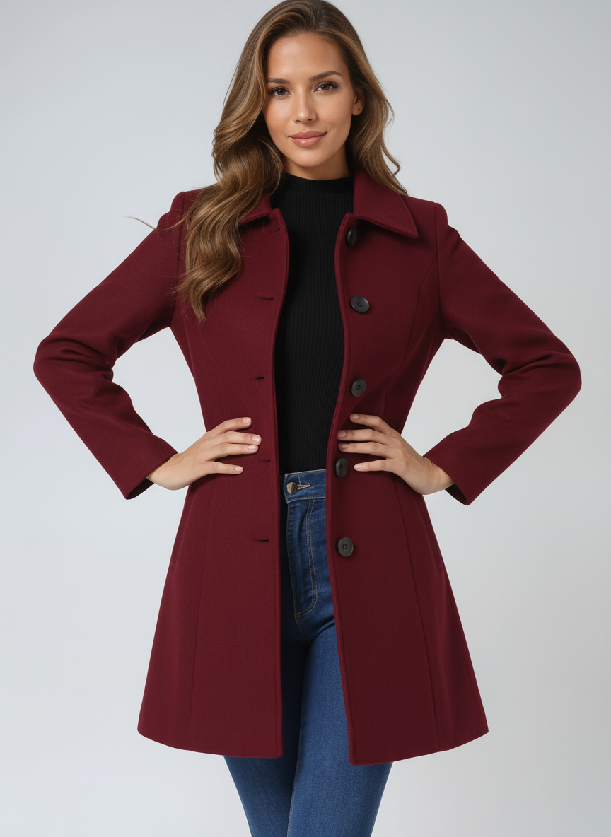 Bella™ | Women's Single Breasted Winter Trench Coat