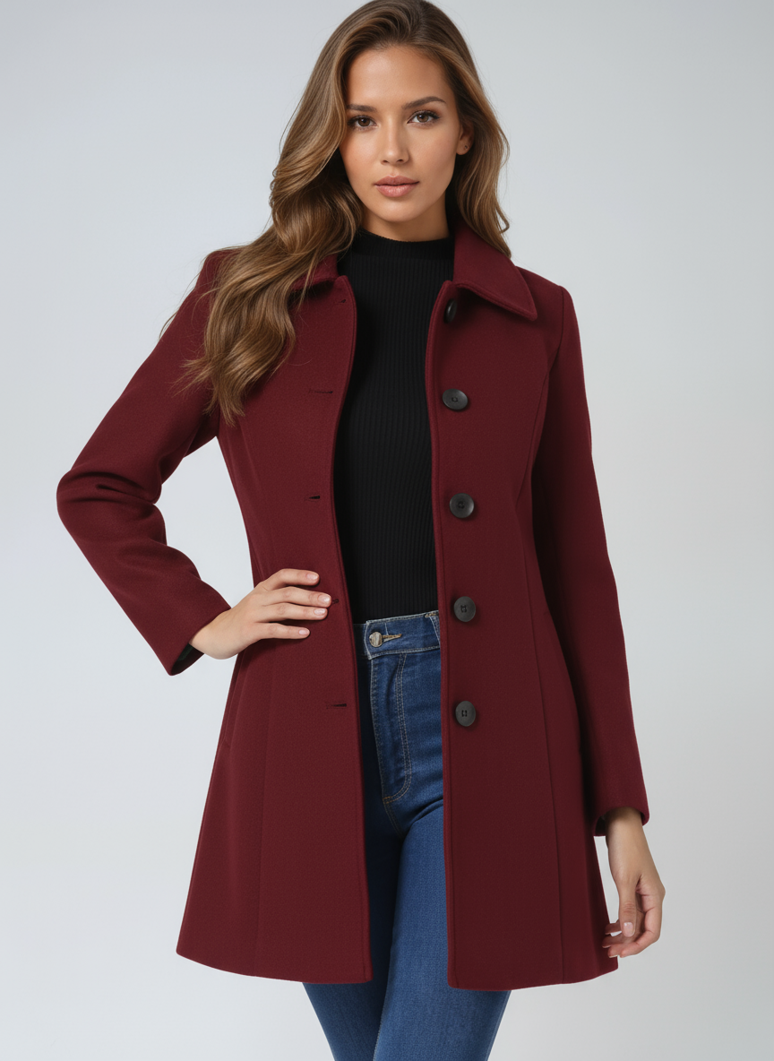 Bella™ | Women's Single Breasted Winter Trench Coat