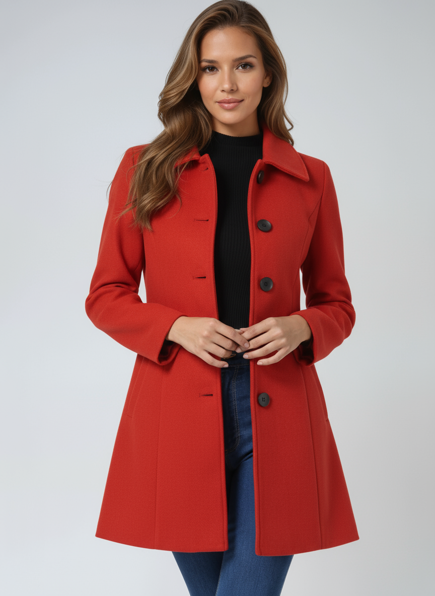 Bella™ | Women's Single Breasted Winter Trench Coat