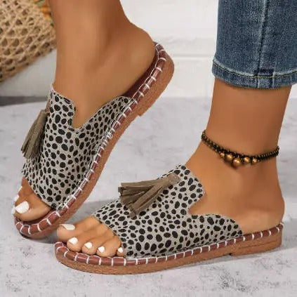 Natalie™ | Bohemian Sandals with Pom Poms