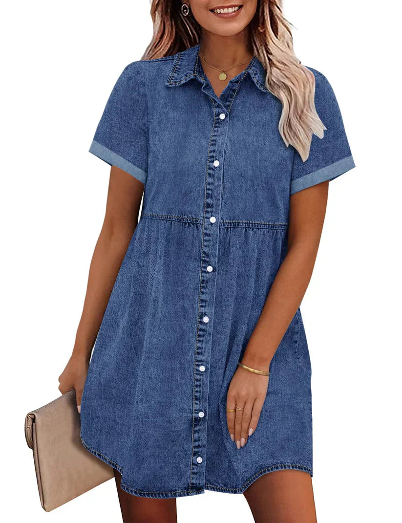 Juana | Denim Shirt Dress
