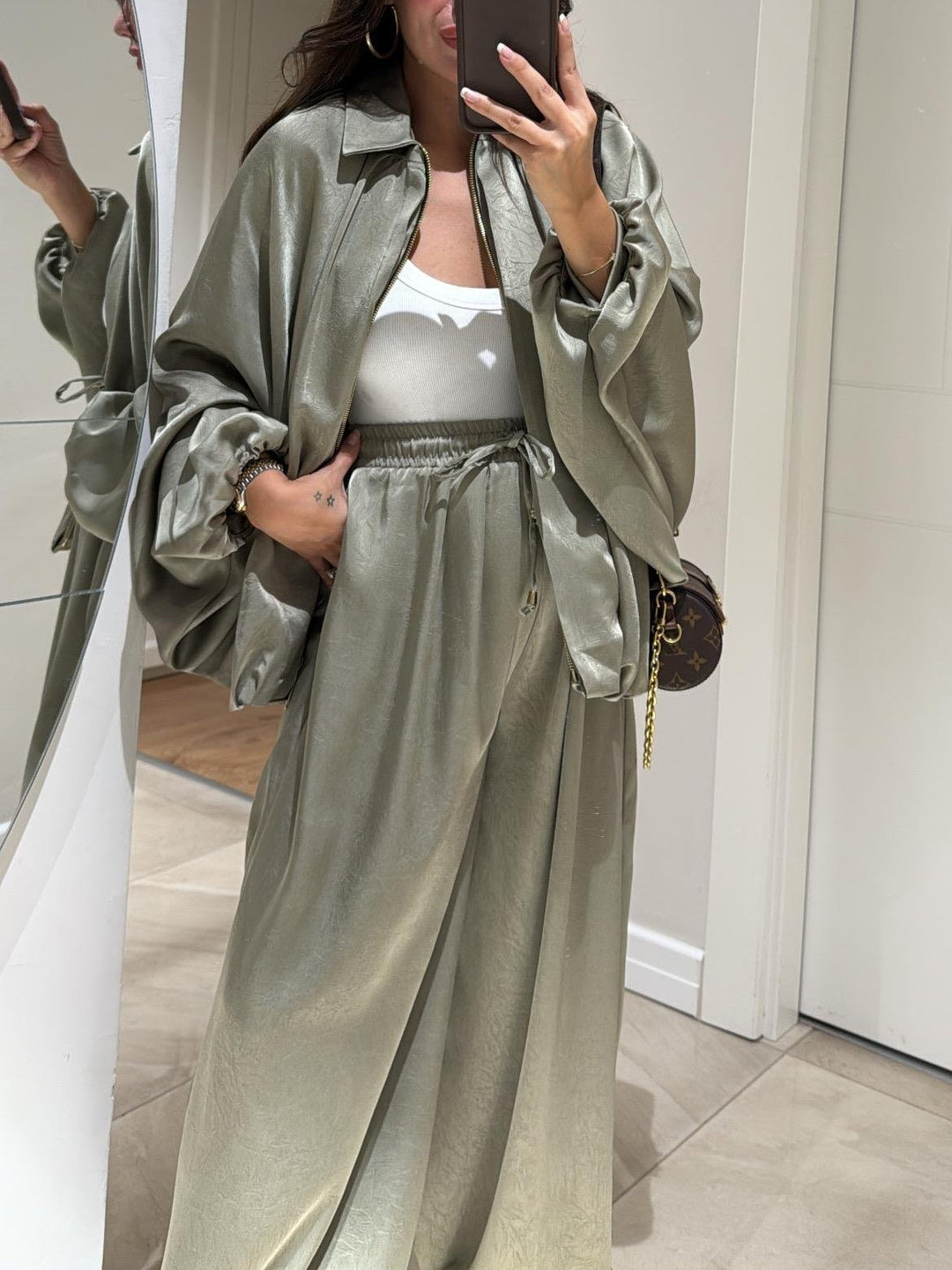 Maribel™ | Jacket + Drawstring Pants Casual Two-piece Suit