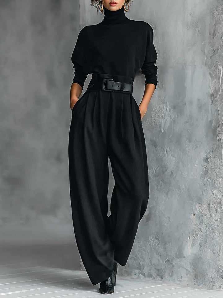 Jessica™ | Elegant Top & Straight-Leg Pants Set