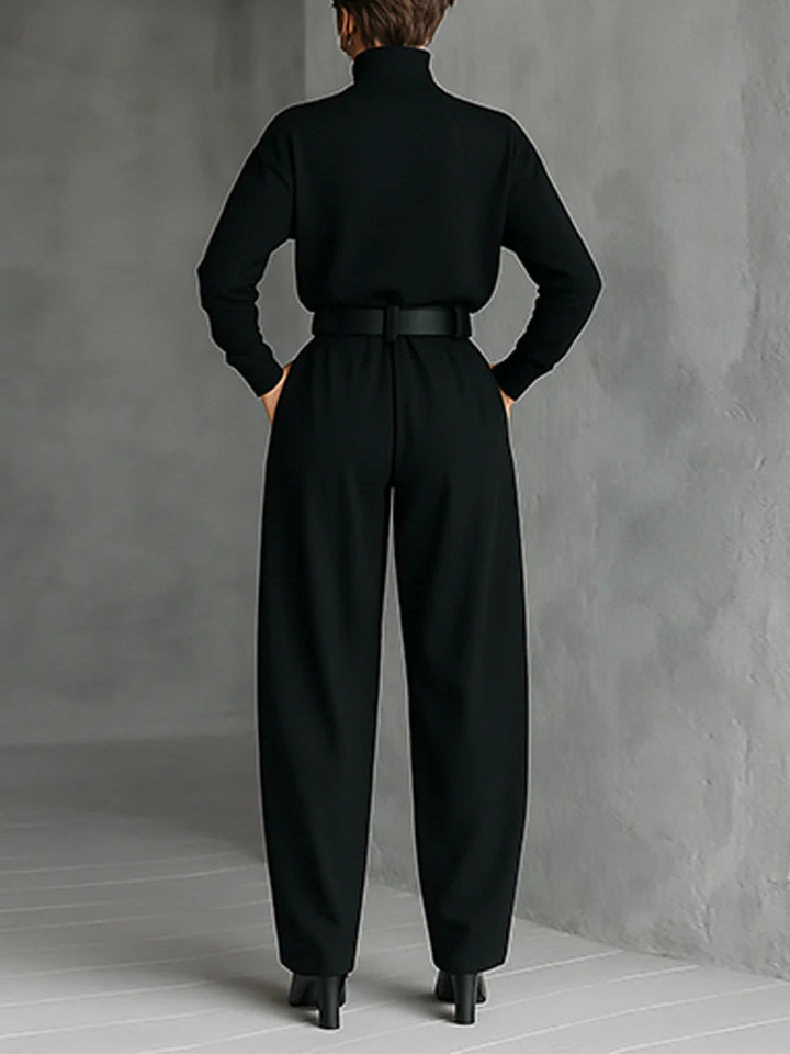 Jessica™ | Elegant Top & Straight-Leg Pants Set