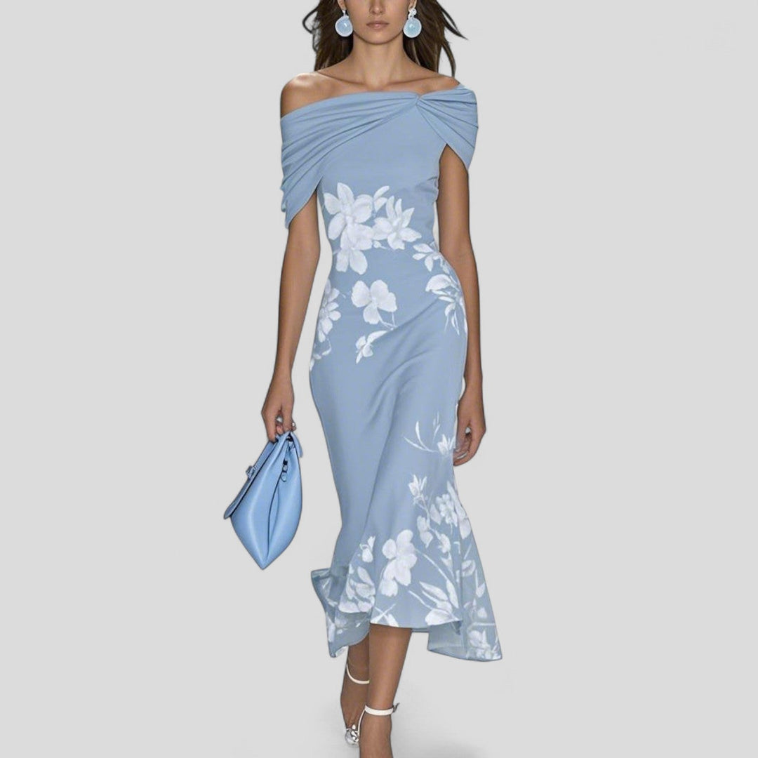 Women’s Midi Dress A-Line Sleeveless V-Neck