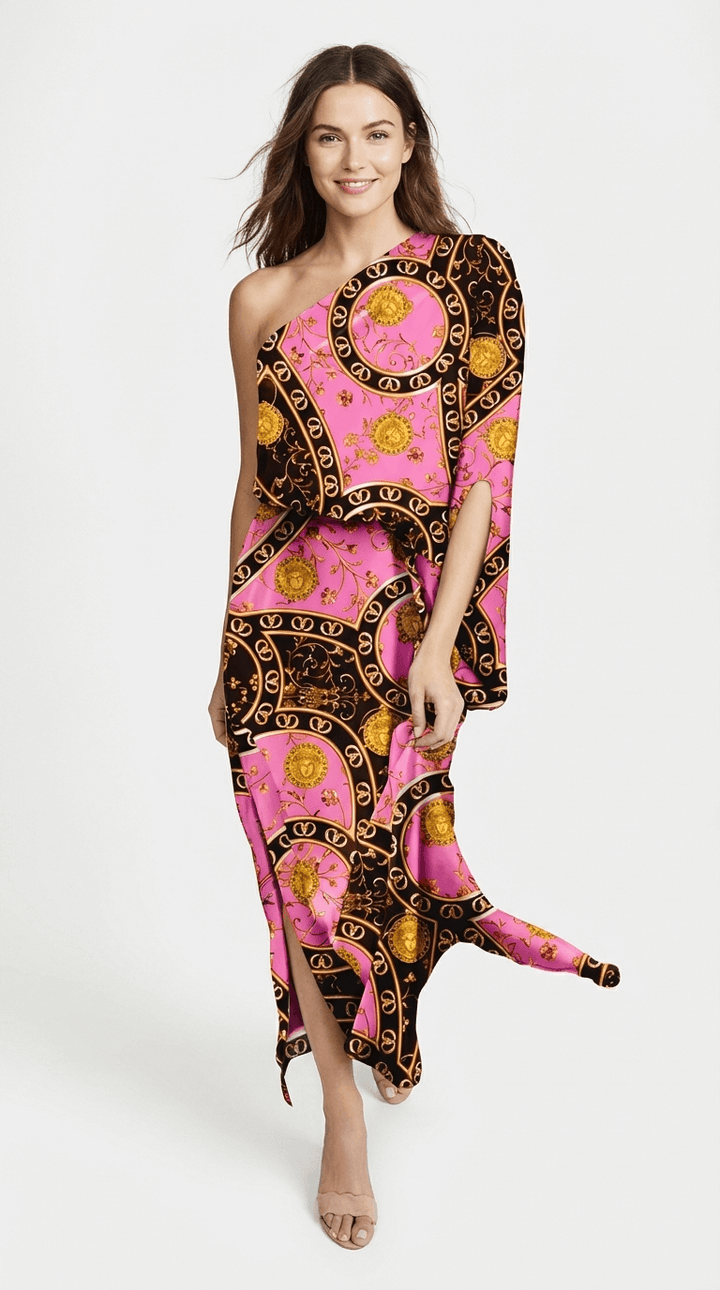 Rosie One-Shoulder Printed Maxi Dress