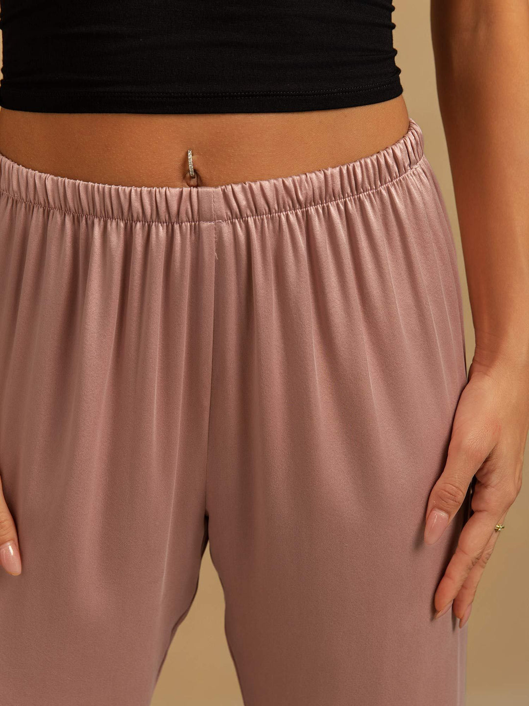 Clare | Wide-Leg Silk Trousers
