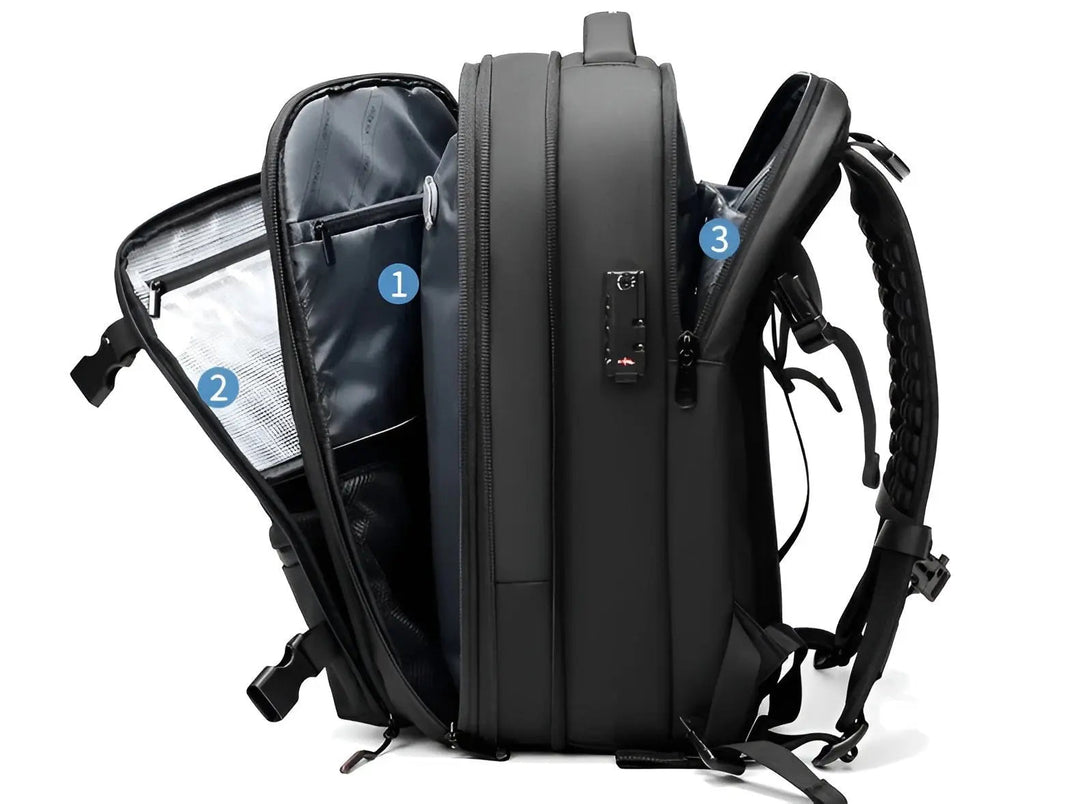 Ben | Travel Backpack with Vacuum Compression – Space-Saving and Versatile for On-the-Go