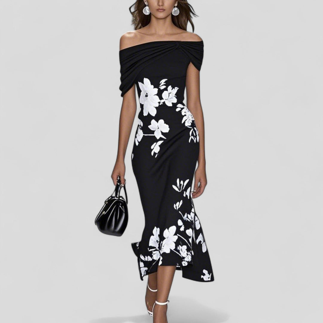 Women’s Midi Dress A-Line Sleeveless V-Neck