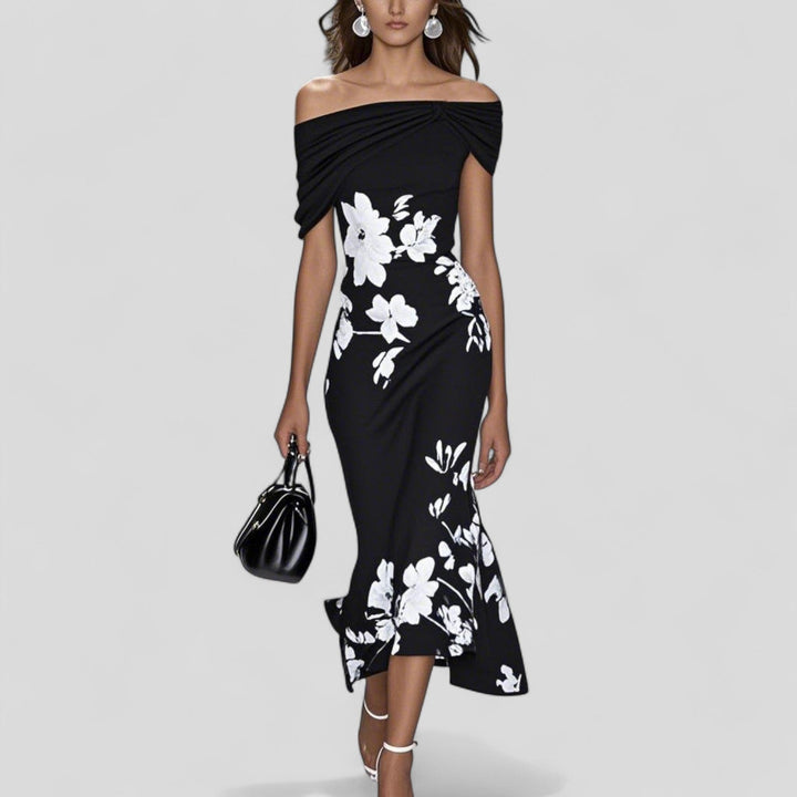 Women’s Midi Dress A-Line Sleeveless V-Neck