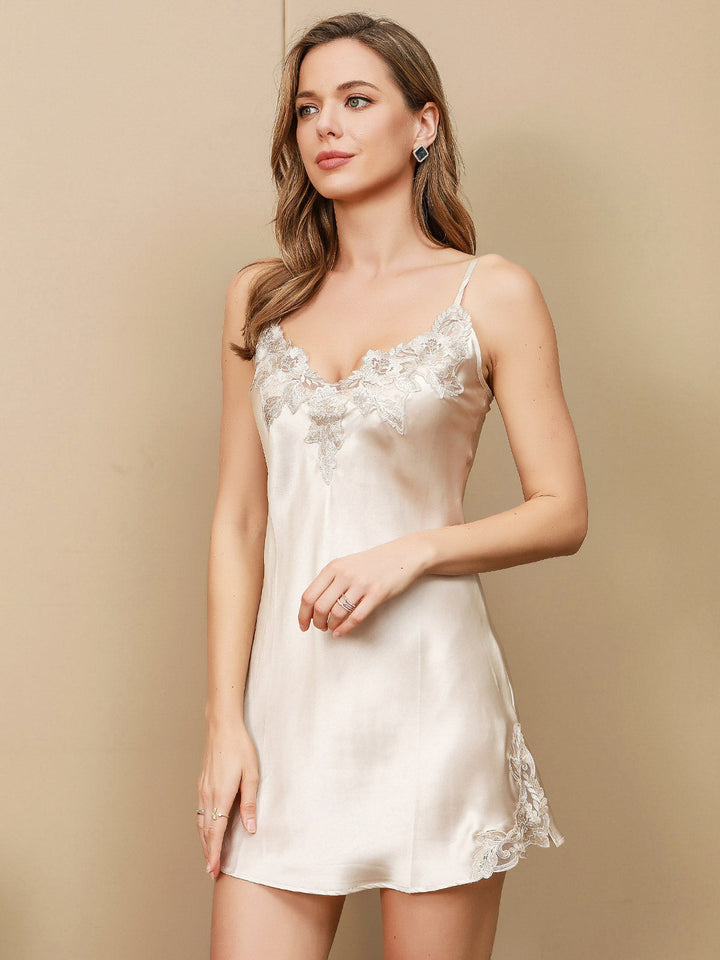 Dawn | Premium Lace Trim Nightgown