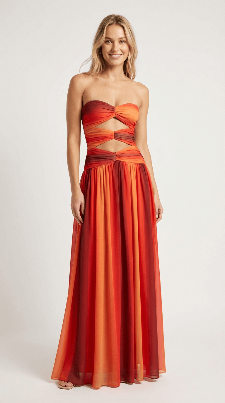Long Solara Cut-Out Dress
