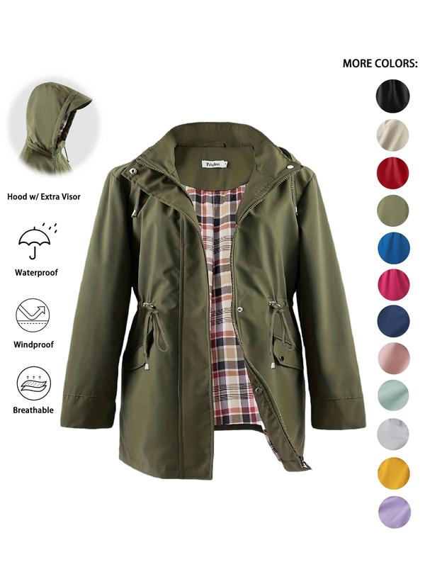 Dena | Lightweight Hooded Trench Coat