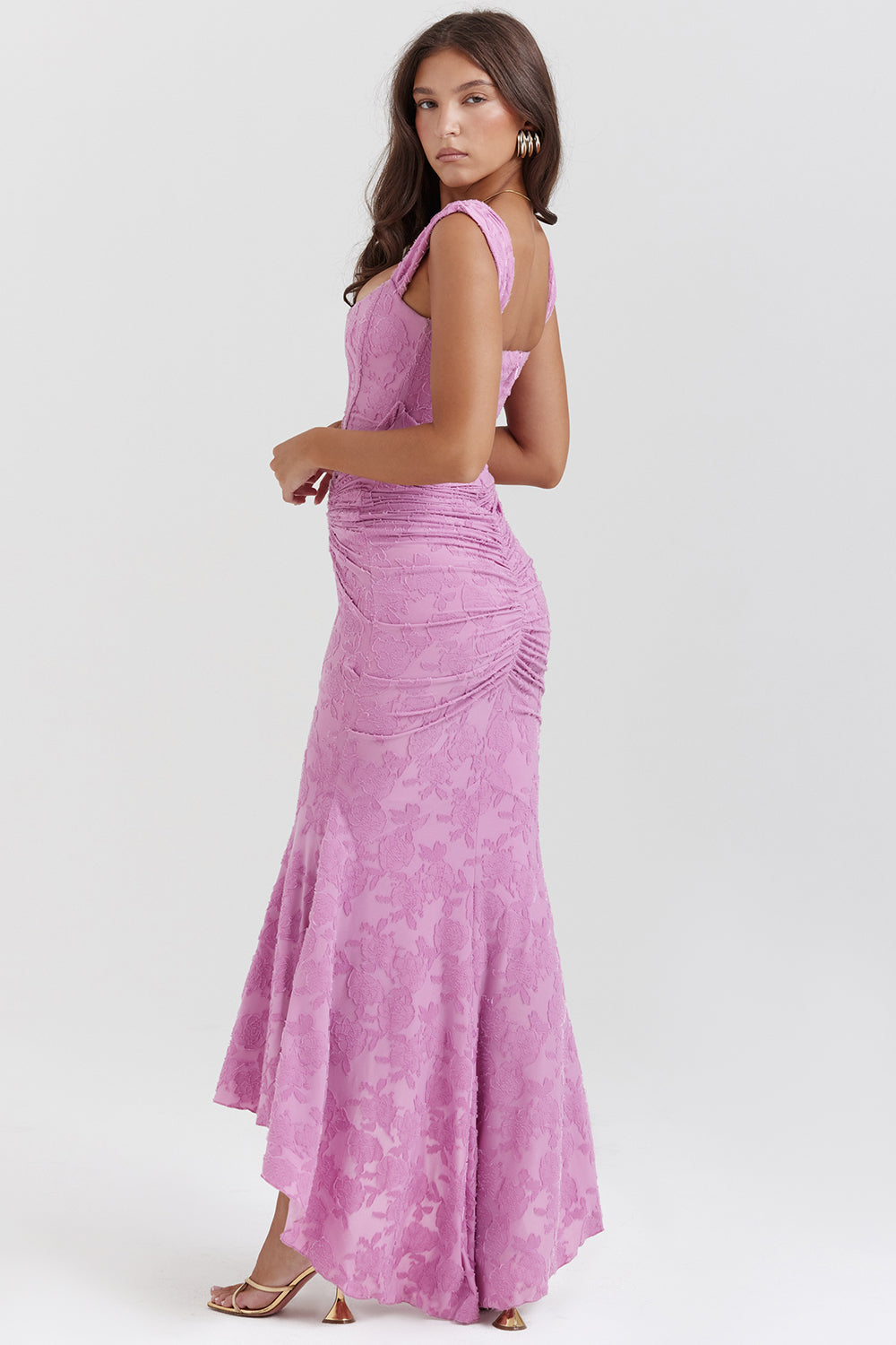 Charlotte™ | Women's Wedding Guest Lace Ruched Bodycon Dress Evening