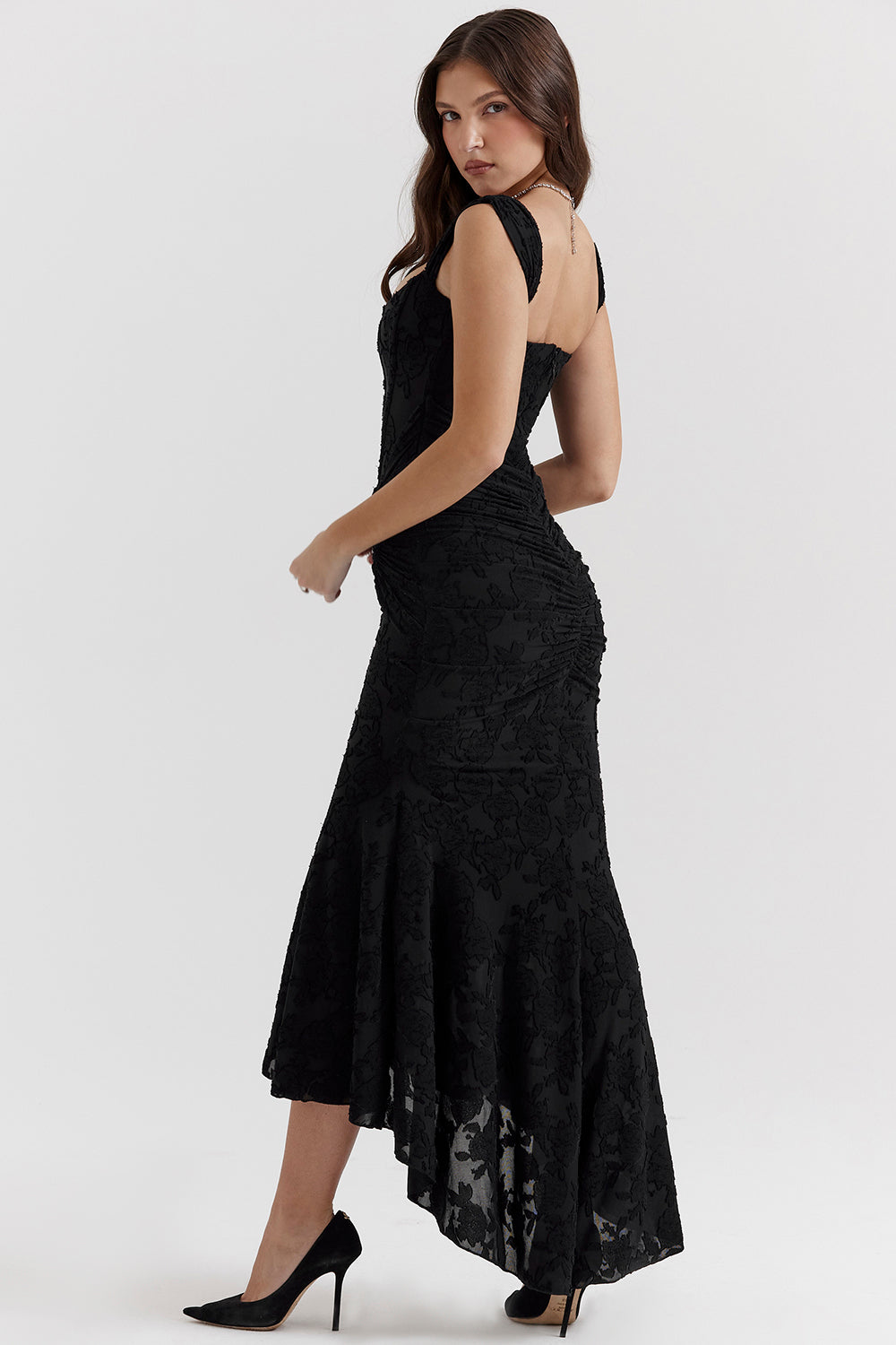 Charlotte™ | Women's Wedding Guest Lace Ruched Bodycon Dress Evening
