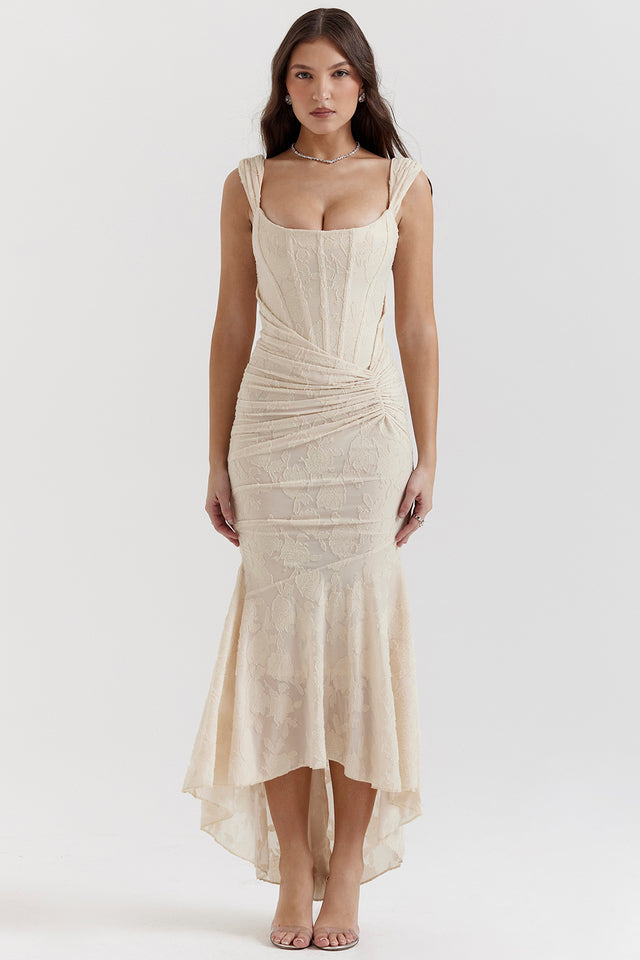 Charlotte™ | Women's Wedding Guest Lace Ruched Bodycon Dress Evening
