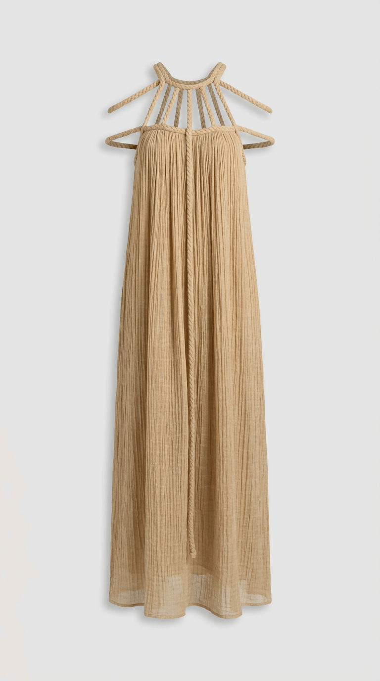 Aria Long Linen Dress