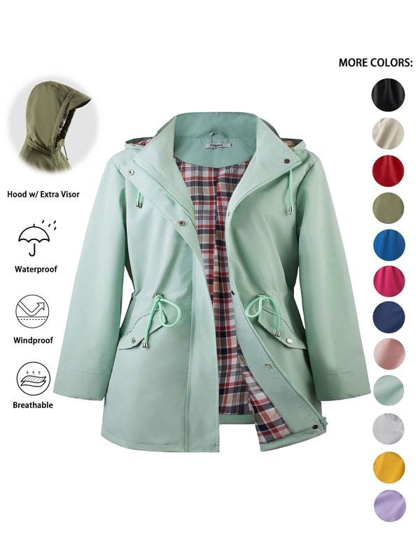 Dena | Lightweight Hooded Trench Coat