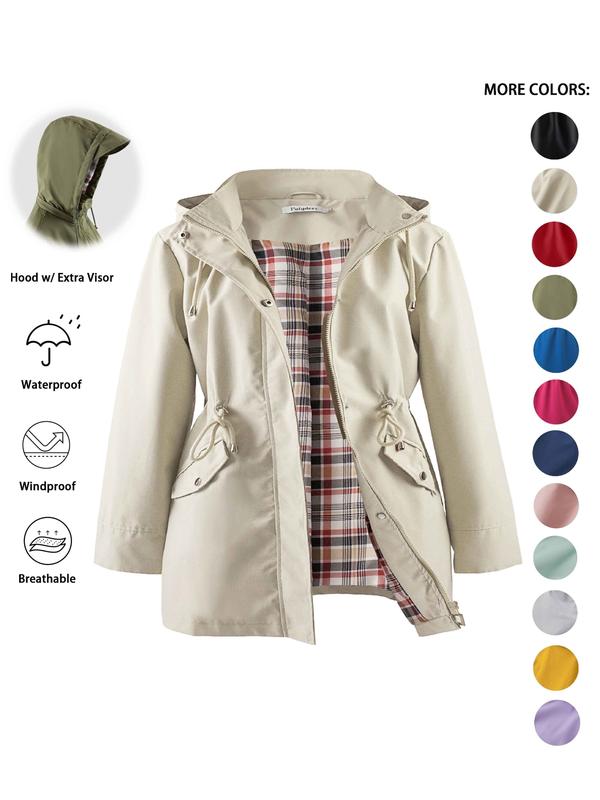Dena | Lightweight Hooded Trench Coat