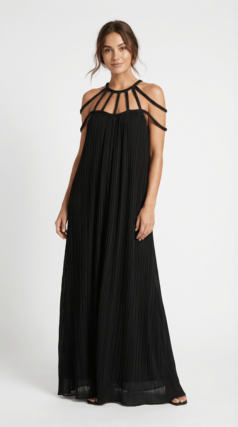 Aria Long Linen Dress