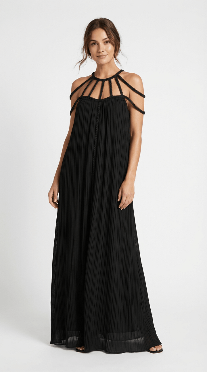 Aria Long Linen Dress