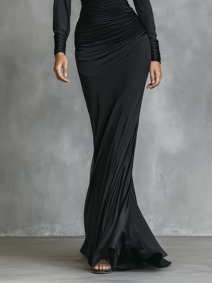 Sienna | Black Elegant Satin One