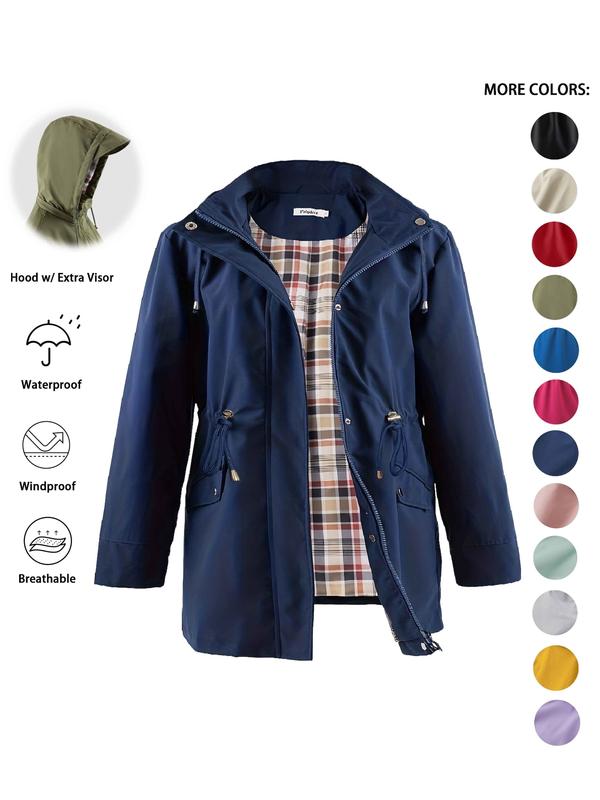 Dena | Lightweight Hooded Trench Coat