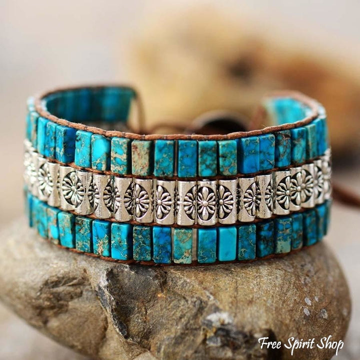 Bella | Handmade Blue Jasper & Tibetan