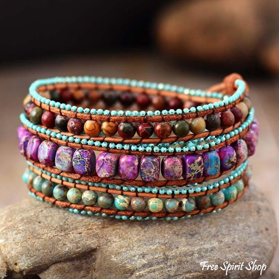 Vicky | Handmade Jasper Mix Love Wrap