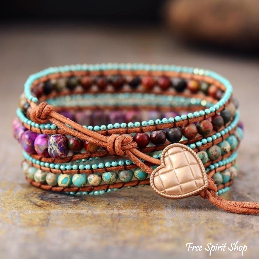 Vicky | Handmade Jasper Mix Love Wrap