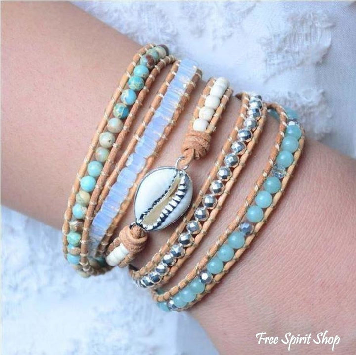 Teresa | Handmade Natural Amazonite & Howlite
