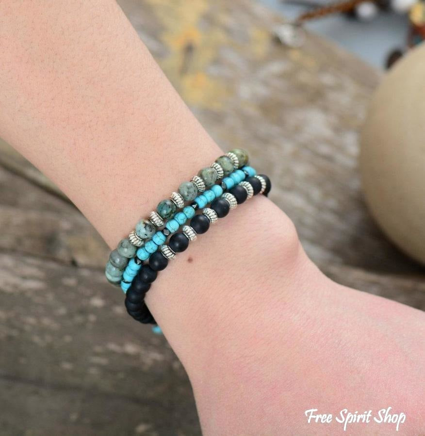 Una | Handmade Natural Black Onyx Gemstone