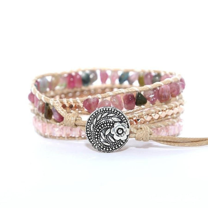 Georgia | Handmade Natural Pink Tourmaline Wrap