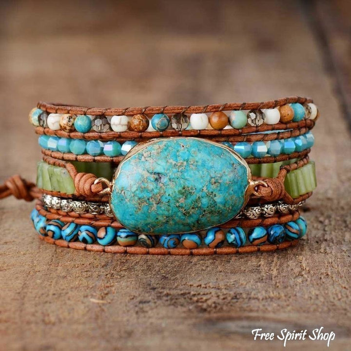 Elise | Handmade Natural Turquoise Jasper Punk