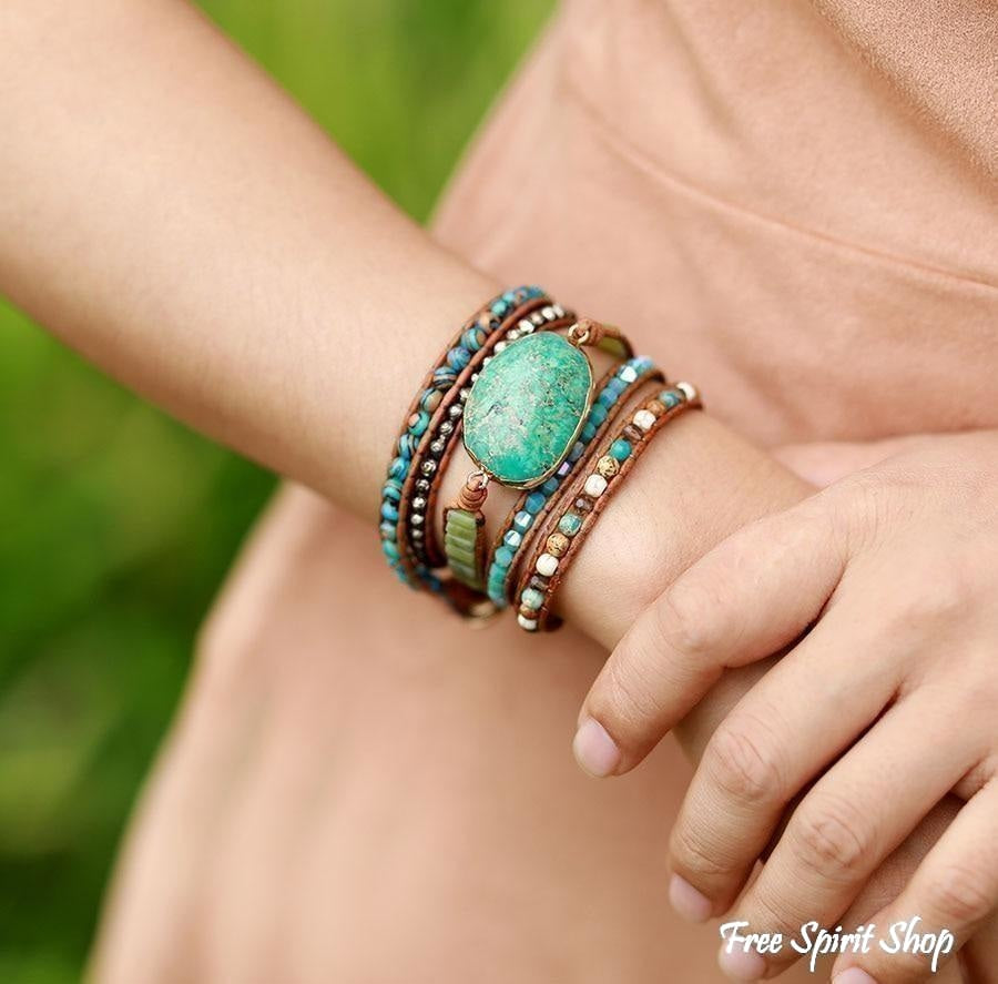 Elise | Handmade Natural Turquoise Jasper Punk
