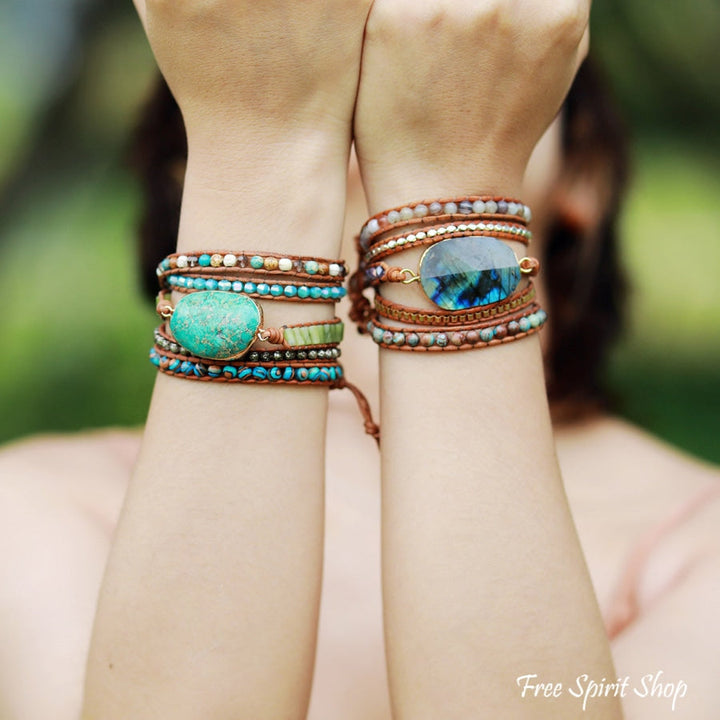 Elise | Handmade Natural Turquoise Jasper Punk