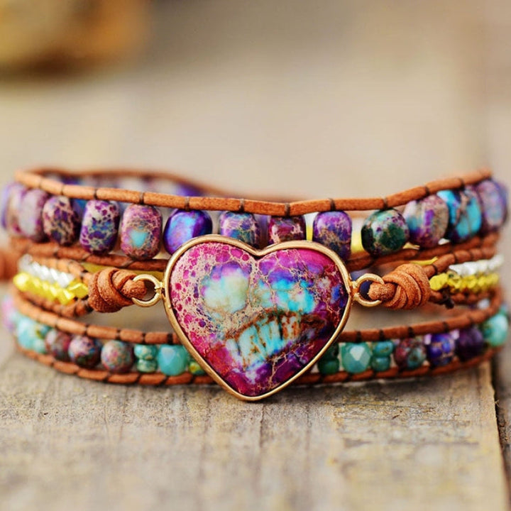 April | Handmade Purple & Turquoise Jasper