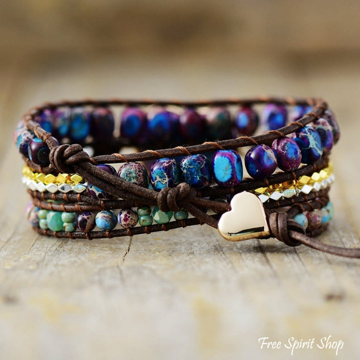 Florence | Handmade Purple & Turquoise Jasper