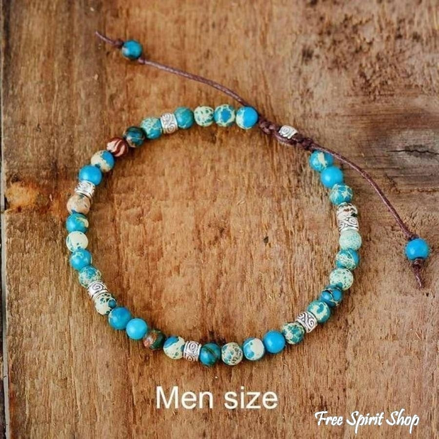 Callie | Handmade Purple Jasper Stone Adjustable