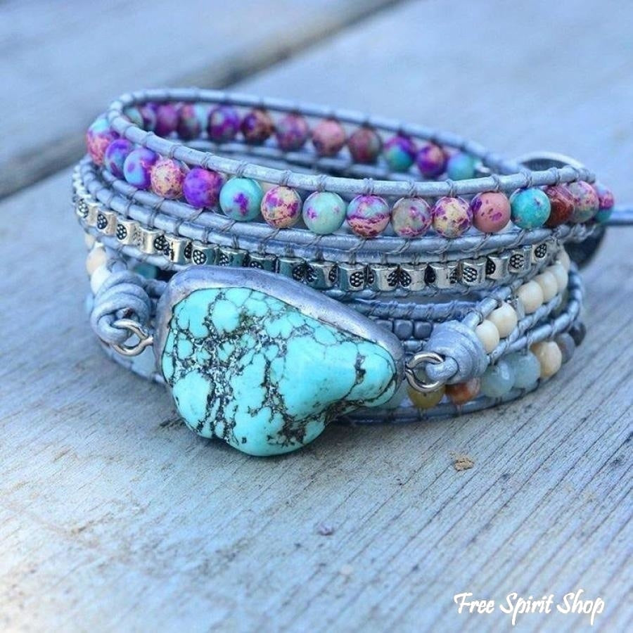 Celeste | Handmade Turquoise, Jasper & Amazonite